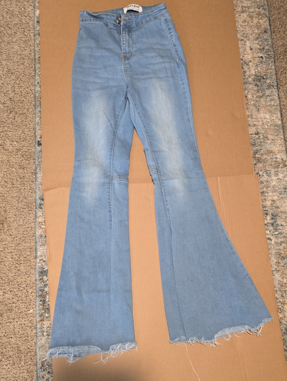 Wax Jean Light Blue Flared High-Rise Women's Jeans #103